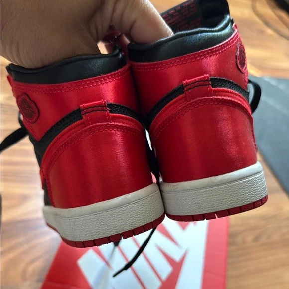 Nike Black and Red High-Top Sneakers - Picture 3 of 6